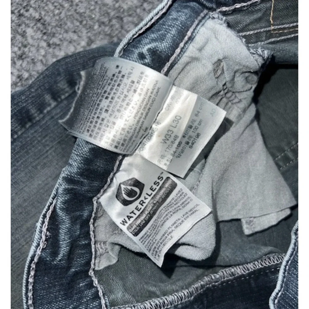 Y2K Levi's Men's Blue Medium Wash Straight Denim‎ Jeans Regular Fit Cotton 33x30